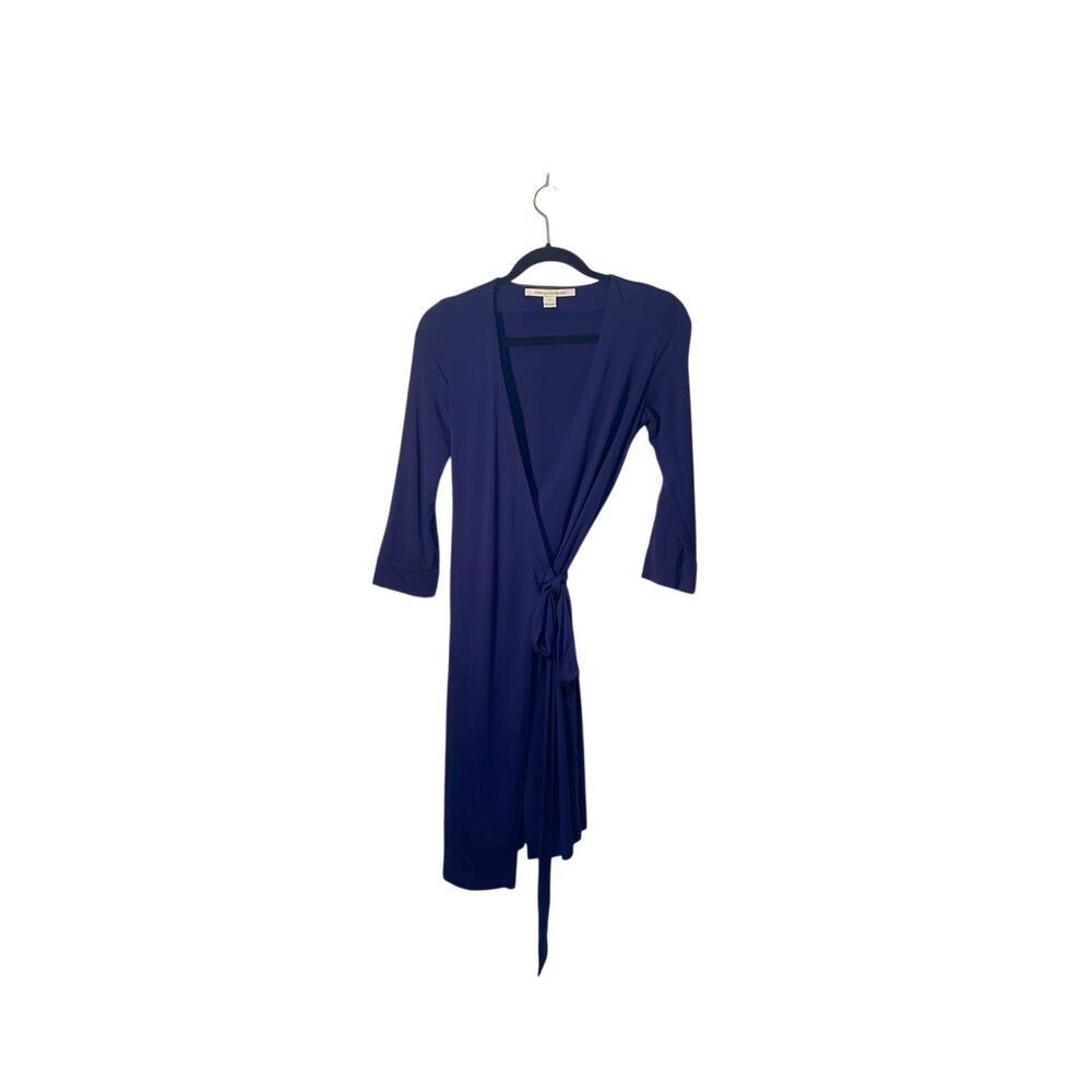 Diane von Furstenberg classic Julian to blue wrap dress 4